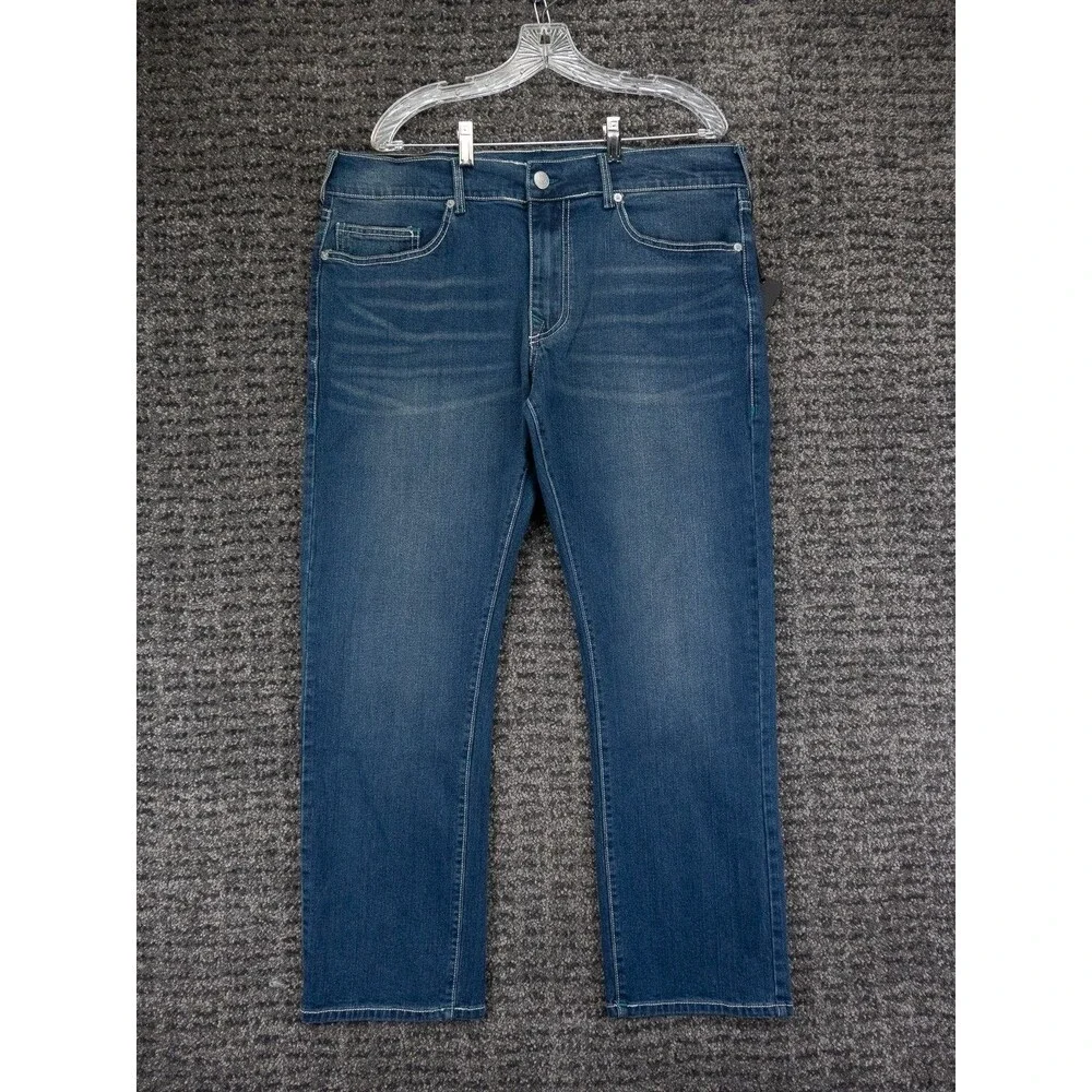 True Religion Jeans Mens 38x30 (Tag 36x30) Blue Ricky Relaxed Straight Denim NWT